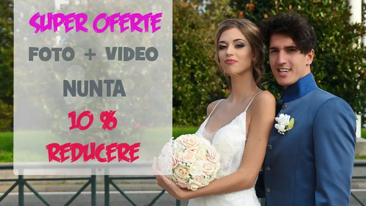 Foto + Video se acorda o reducere de 10% Oferta este limitata nunta Italia pachete