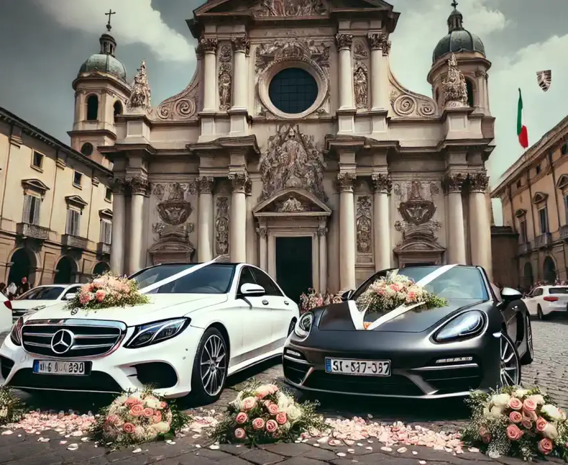 Închiriere mașini de lux pentru nunți la Torino: eleganță și stil pentru ziua ta specială